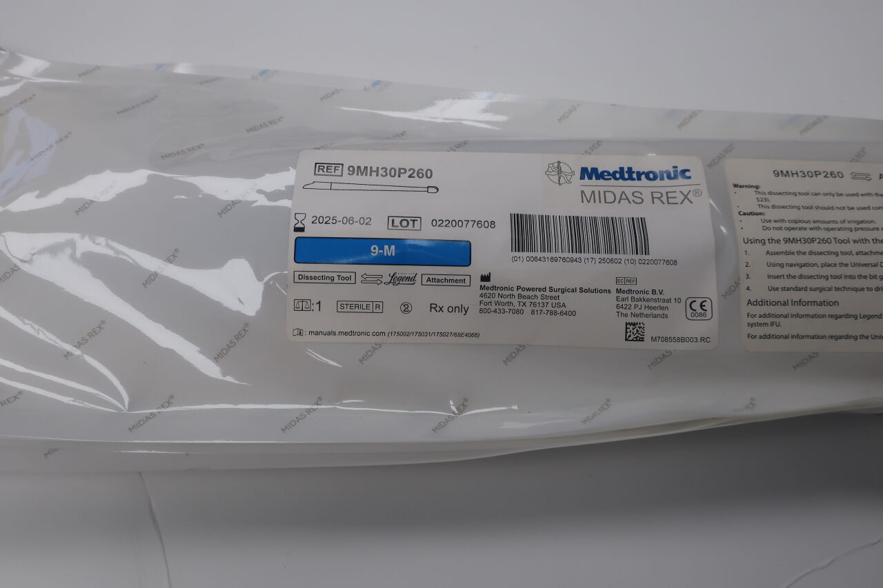 9MH30P260  -  MEDTRONIC  -  midas rex tool 9mh30p260 legend 9cm 3mm mh +260mm , ( EA )  -  ( Expiry Date : 2025-06-02 )