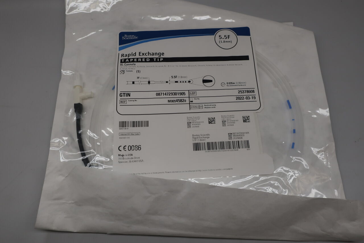 4582 - BOSTON SCIENTIFIC - Rapid Exchange XL Cannula, Tapered Tip, 5.5F, (EA) - ( Expiry Date: 2023-08-30 )