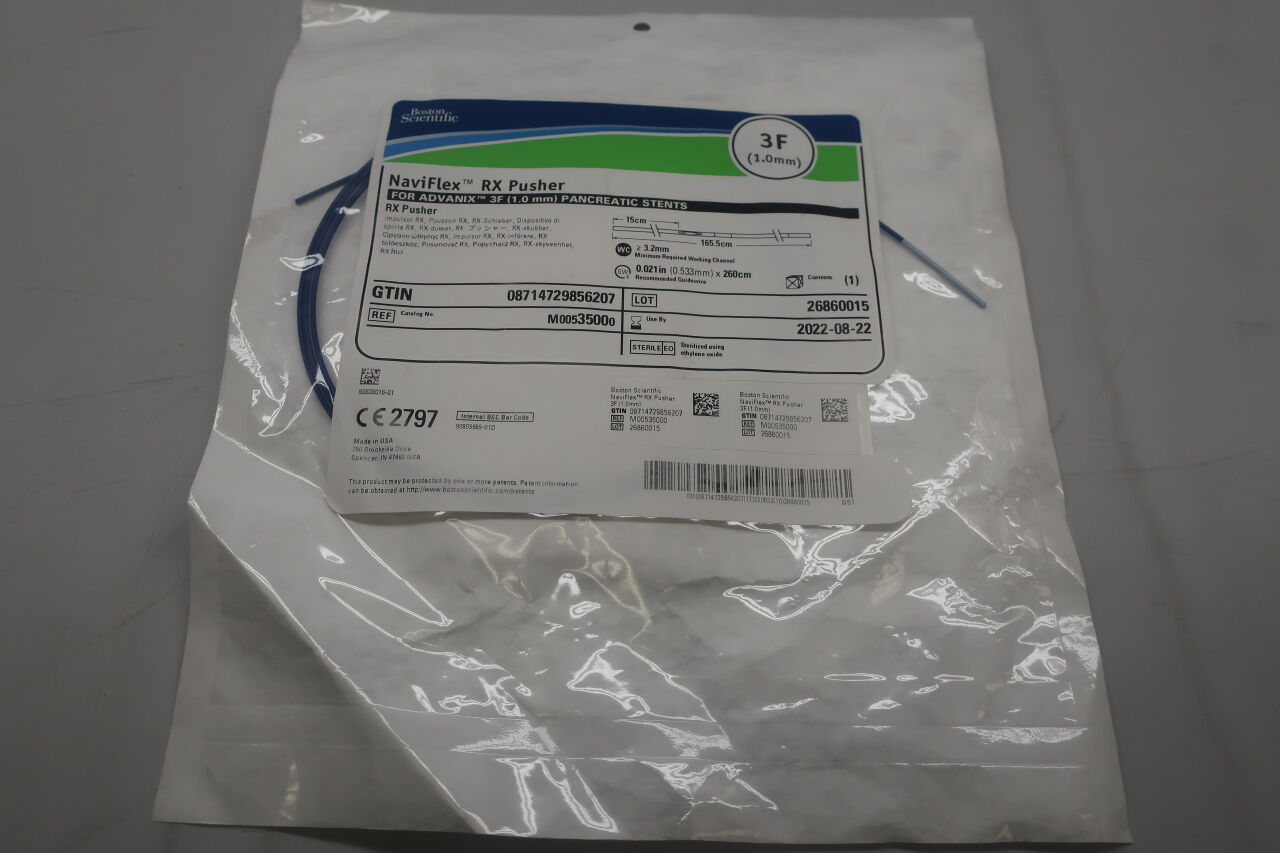 3500 - BOSTON SCIENTIFIC - NaviFlex RX Pusher, 3F x 165.5cm, For Advantix 3F Pancreatic Stents, (EA) - ( Expiry Date: 2022-04-03 )