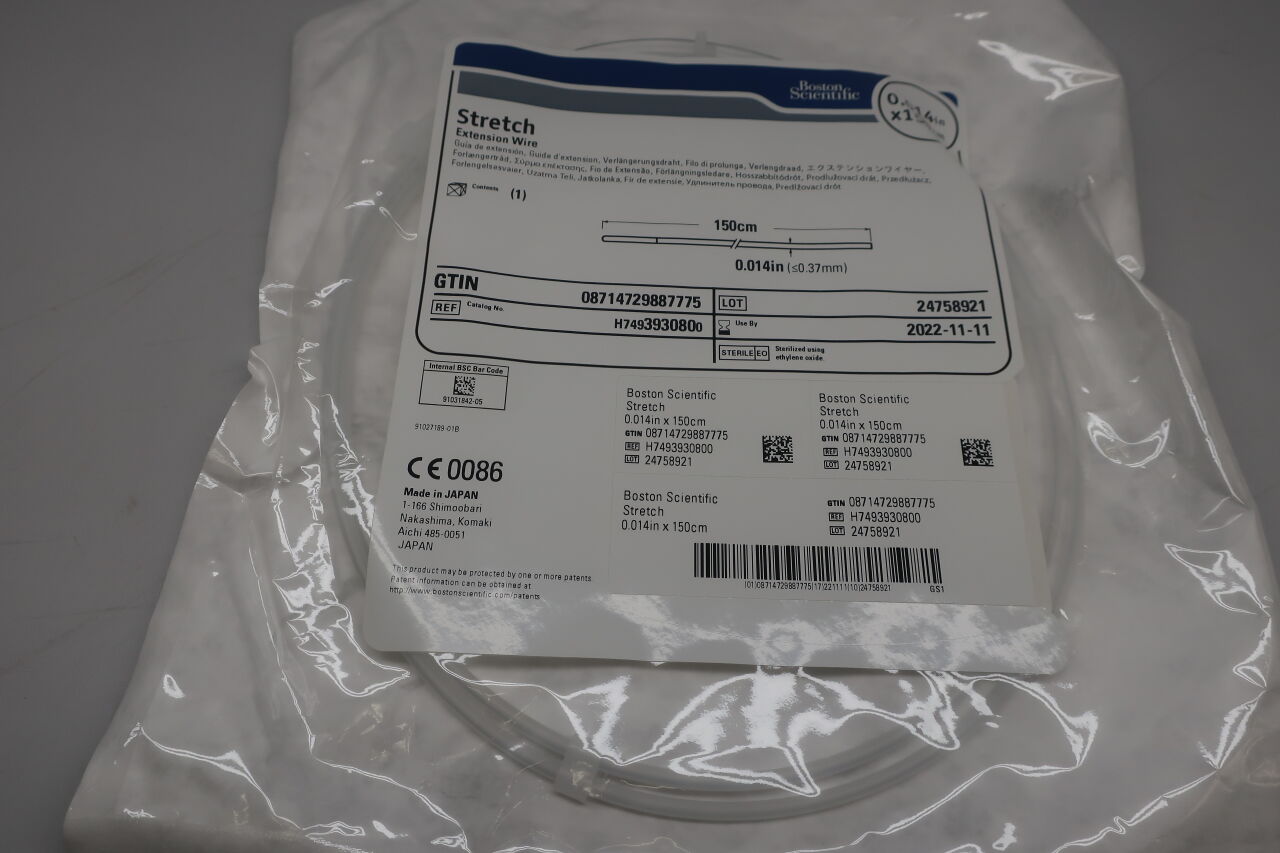 393080 - BOSTON SCIENTIFIC - Stretch Extension Wire, 0.014" x 150cm, (EA) - ( Expiry Date: 2023-11-05 )