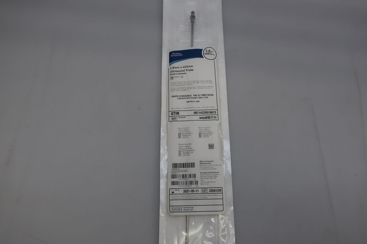 840717 - BOSTON SCIENTIFIC - Ultrasound Probe, 3.8mm x 403mm , () - ( Expiry Date: 2023-12-23 )