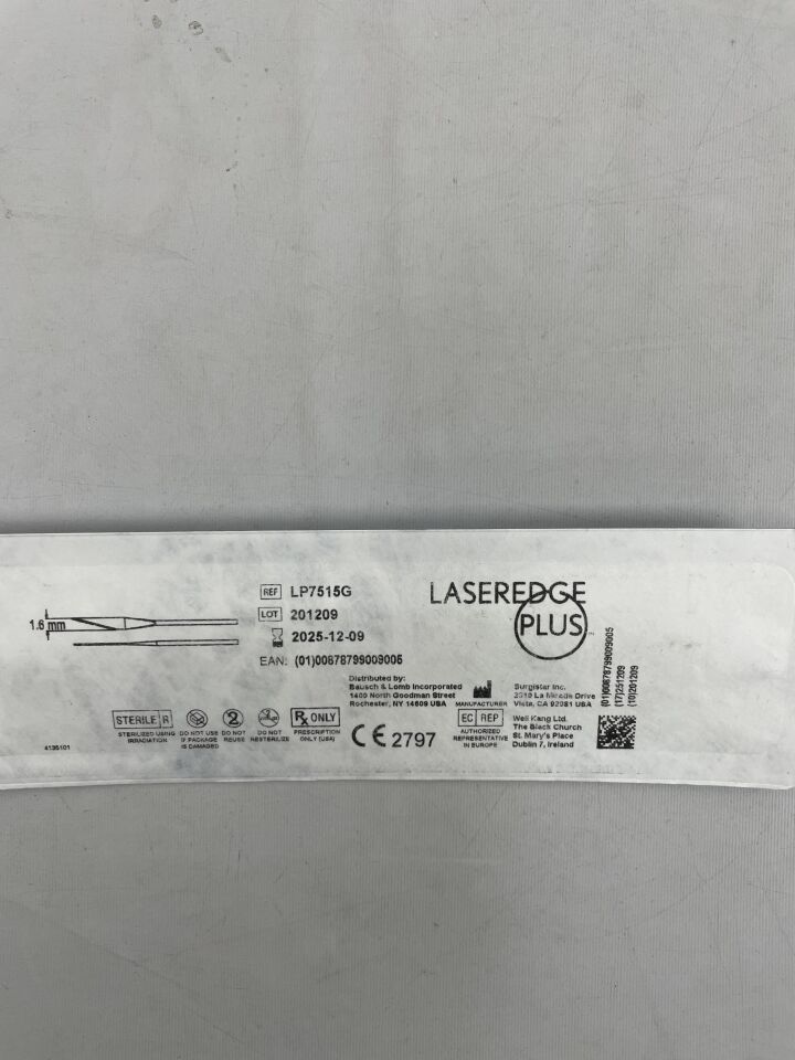 LP7515G  -  SURGISTAR  -  Laseredge Plus Stab Knife, 15 Degree, 1.6mm , ( EA )  -  ( Expiry Date : 2025-12-09 )