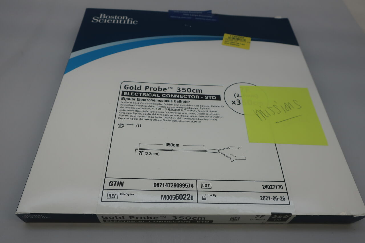 6022 - BOSTON SCIENTIFIC - Gold Probe Bipolar Electrohemostasis Catheter - Electrical Connector - STD - 7Fr x 350cm, () - ( Expiry Date:  )