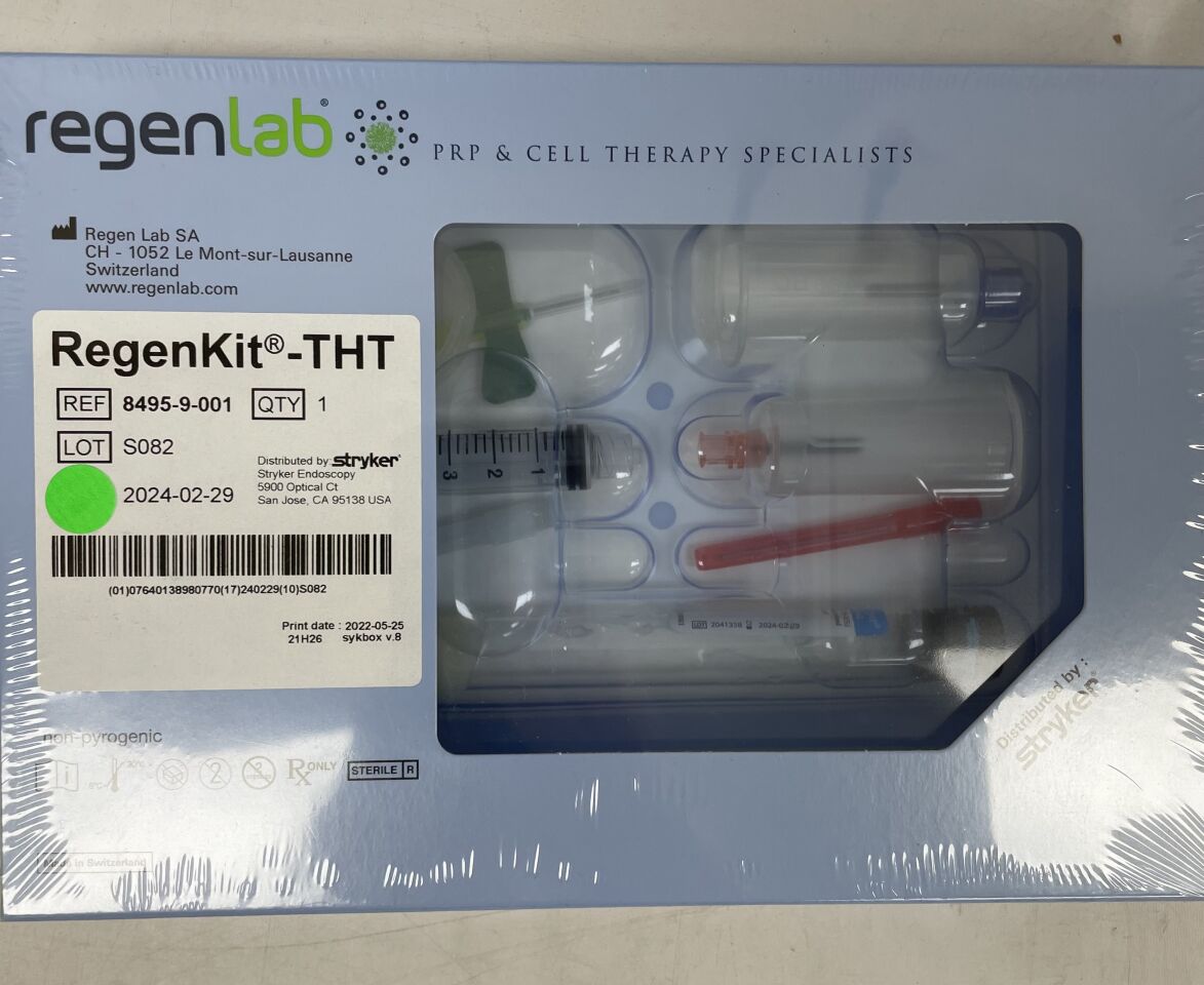 8495-9-001 - STRYKER - RegenKit-THT for Autologous Platelet-Rich Plasma Prep, (BX/1) - ( Expiry Date: 2024-02-29 )