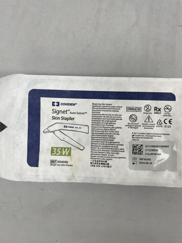 54006 - COVIDIEN - Signet Auto Suture Skin Stapler, 35W, FIXED HEAD, (EA) - ( Expiry Date: 2023-06-30 )