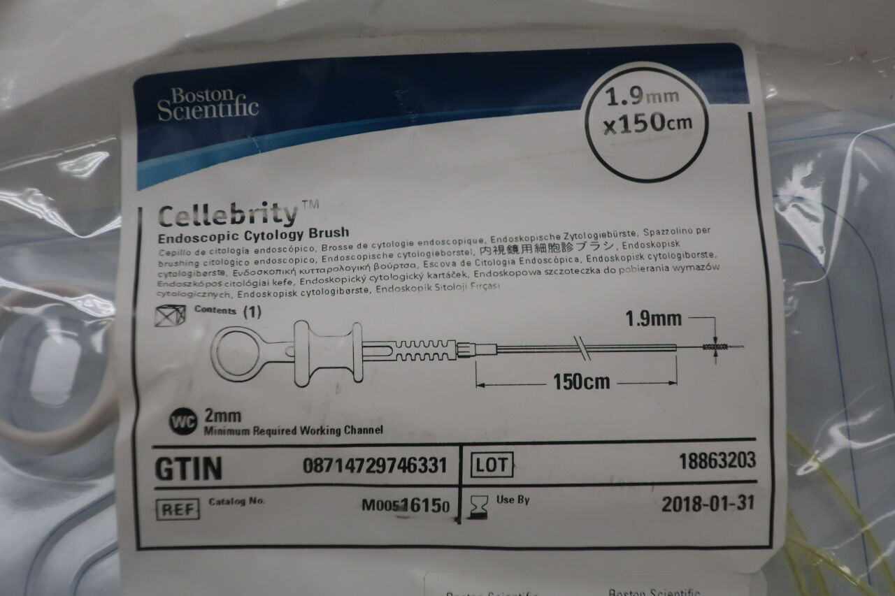 1615 - BOSTON SCIENTIFIC - Cellebrity Endoscopic Cytology Brush - 1.9mm x 150cm
, () - ( Expiry Date: 2023-08-24 )