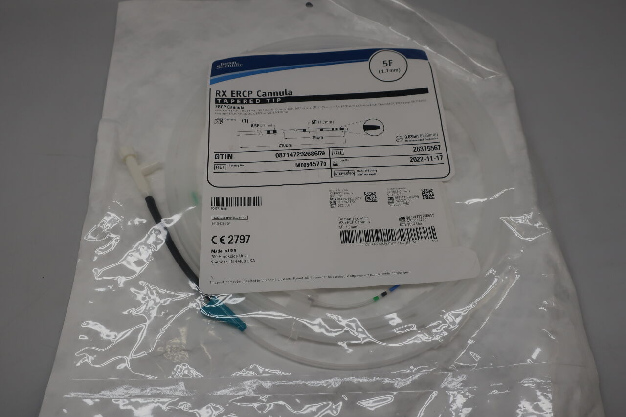4577 - BOSTON SCIENTIFIC - RX ERCP Cannula, Tapered Tip, 5F, 210cm length, (EA) - ( Expiry Date: 2022-08-05 )