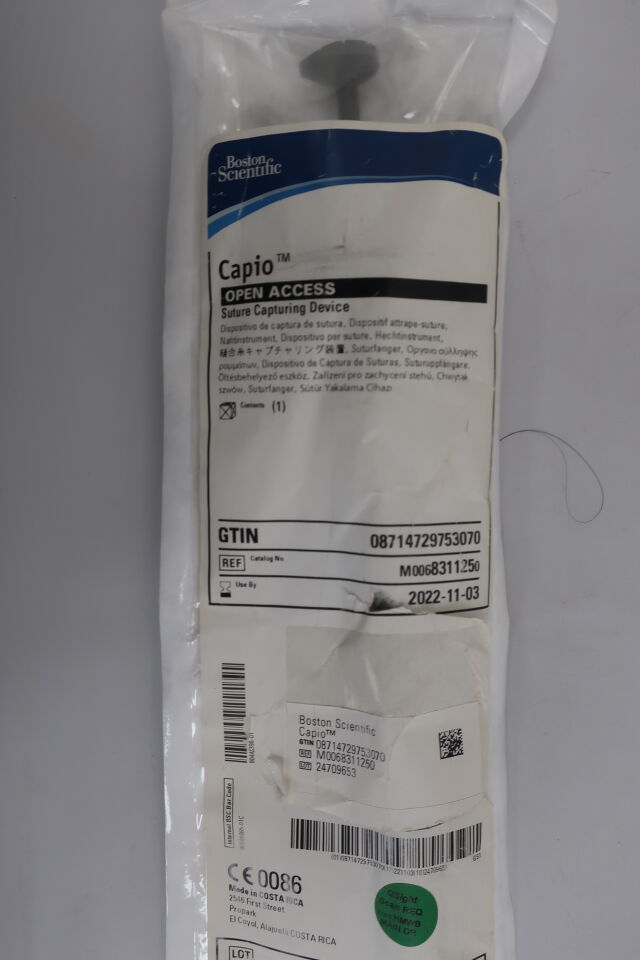 831125 - BOSTON SCIENTIFIC - Capio Open Access Suture Capturing Device, () - ( Expiry Date: 2024-01-04 )