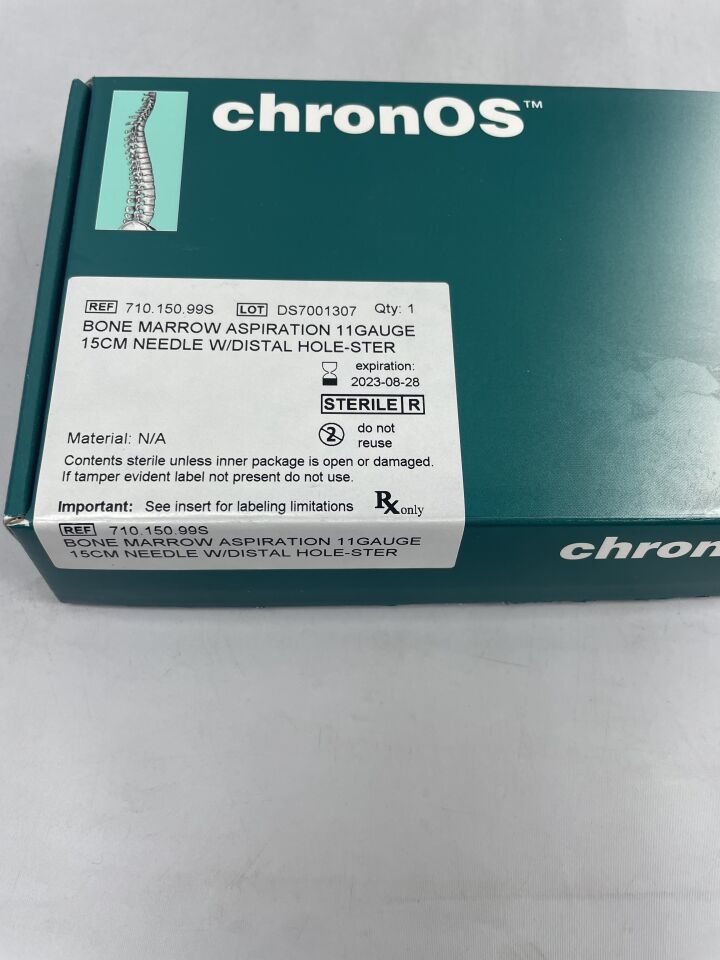 710.150.99S - SYNTHES - Bone Marrow Aspiration 11Ga x 15cm Needle with DISTAL HOLE-STE, (BX/1) - ( Expiry Date: 2023-08-28 )