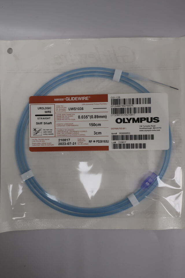 UWS1035 - TERUMO - Radifocus Glidewire - .035" x 150cm x 3cm
, () - ( Expiry Date: 2023-10-10 )