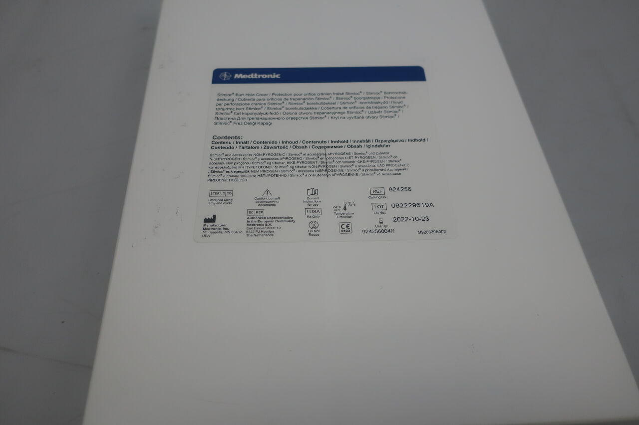 924256 - MEDTRONIC - Stimloc Burr Hole Cover & Accessories, (BX/1) - ( Expiry Date: 2023-10-18 )