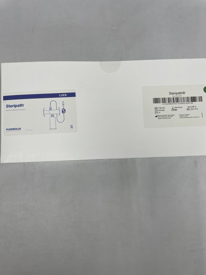 27BD-EN - MAGNOLIA - Steripath Blood Collection System, Luer, (BX/10) - ( Expiry Date: 2024-05-04 )