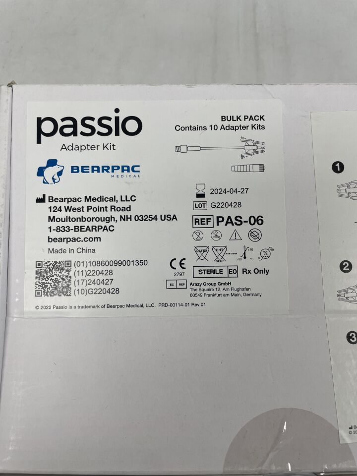 PAS-06 - BEARPAC - Passio Adapter kits, (BX/10) - ( Expiry Date: 2024-04-27 )