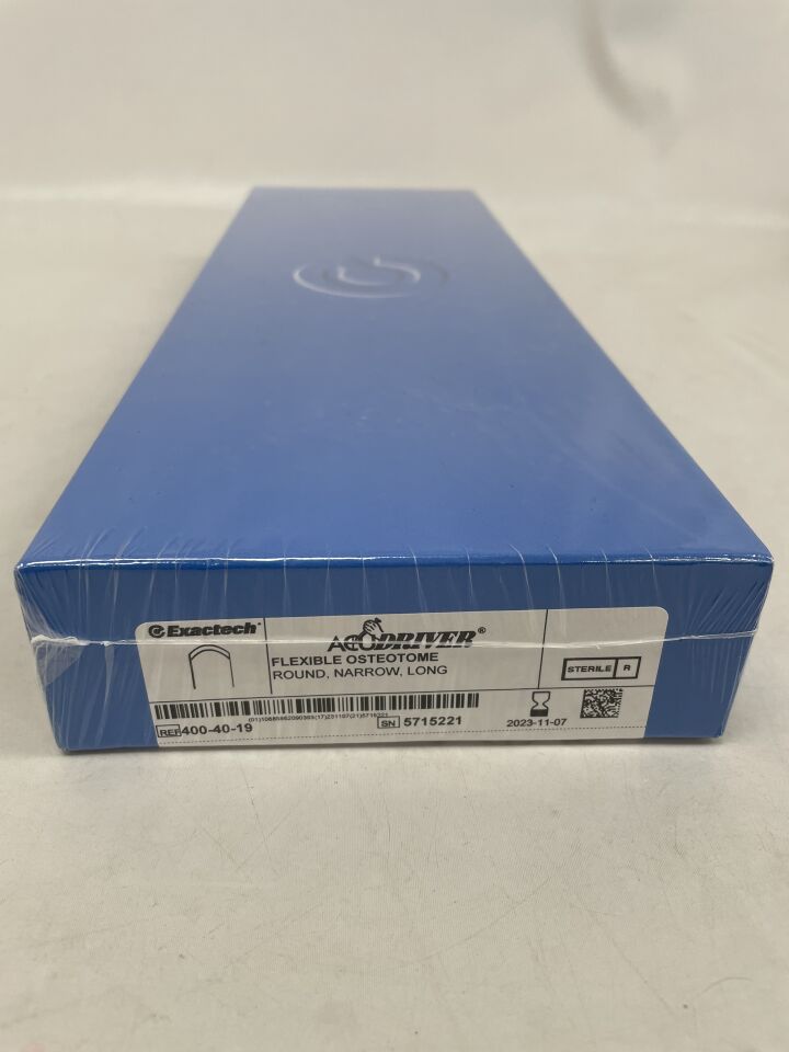 400-40-19 - EXACTECH - Flexible Osteotome Round Narrow Long, (BX/1) - ( Expiry Date: 2023-11-07 )