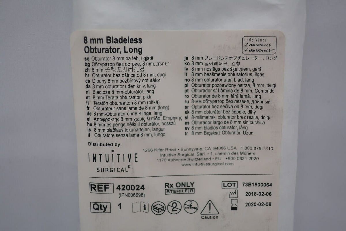 420024 - TELEFLEX - INTUITIVE Da Vinci Bladeless Obturator, Long 8mm, (EA)