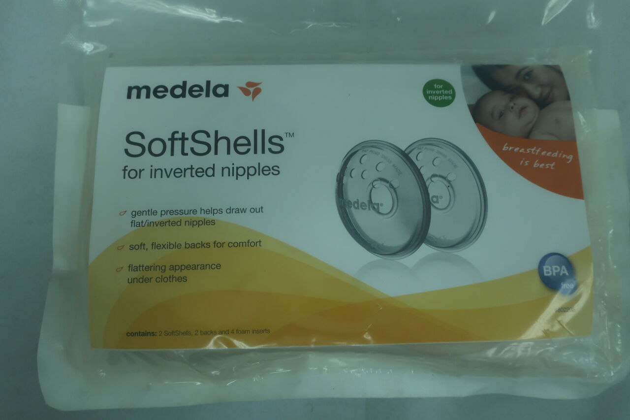 80220S - MEDELA - SoftShells, 8 X 4 X 1-1/2 Inch, Silicone , (EA) - ( Expiry Date: 2020-09-01 )