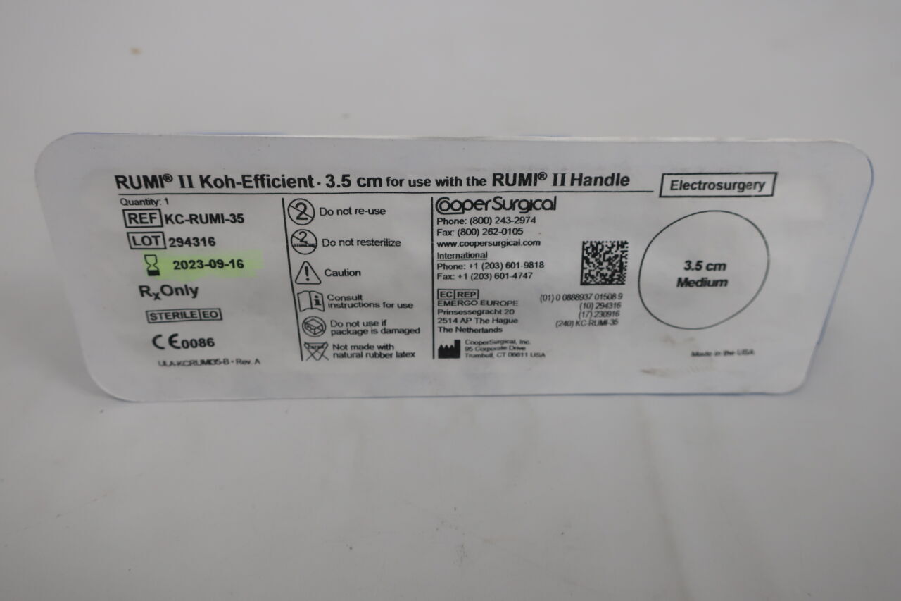 kc-rumi-35 - COOPER SURGICAL - Rumi II Koh-Efficient System, 3.5 cm Size, Medium, (EA) - ( Expiry Date: 2023-07-30 )