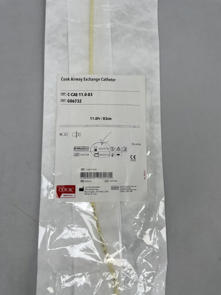 G06732 - COOK - Airway Exchange Catheter 11Fr / 83cm , (EA) - ( Expiry Date: 2023-07-24 )