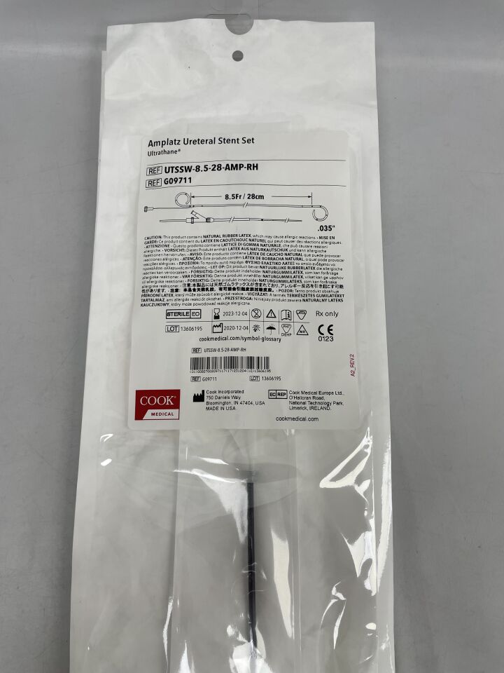 G09711 - COOK - amplatz ureteral stent set 8.5f x 28cm, 0.035", (EA) - ( Expiry Date: 2023-12-04 )