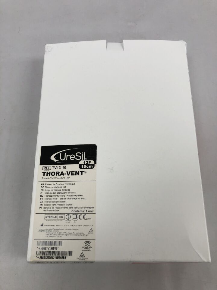 tv13-10  -  URESIL  -  Thora-Vent Thoracic Vent Procedure Tray 13F/10cm , ( BX/1 )  -  ( Expiry Date : 2025-03-31 )