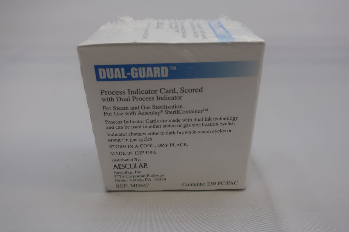 MD347 - AESCULAP - Sterilization Process Indicator Card Steam / EO Gas, (BX/250)