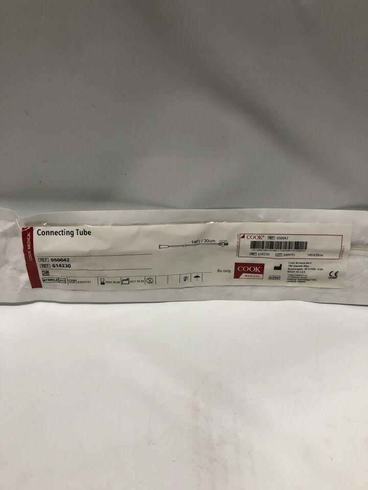 G14230 - COOK - Connecting Tube, One-Way Stopcock Attached Connection, () - ( Expiry Date: 2020-10-20 )