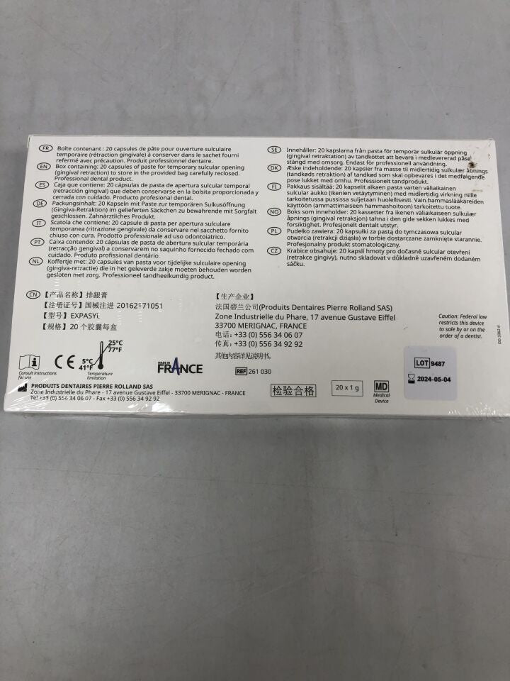 261-030 - DENTAL PRODUCT - paste for temp sulcular opening, (BX/20)