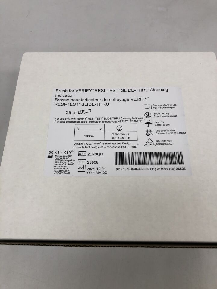 2D79QH  -  STERIS  -  Brush for Verify Resi-Test, Slide-Thru Cleaning Indicator, 290cm , ( BX/25 )  -  ( Expiry Date : 2099-12-31 )