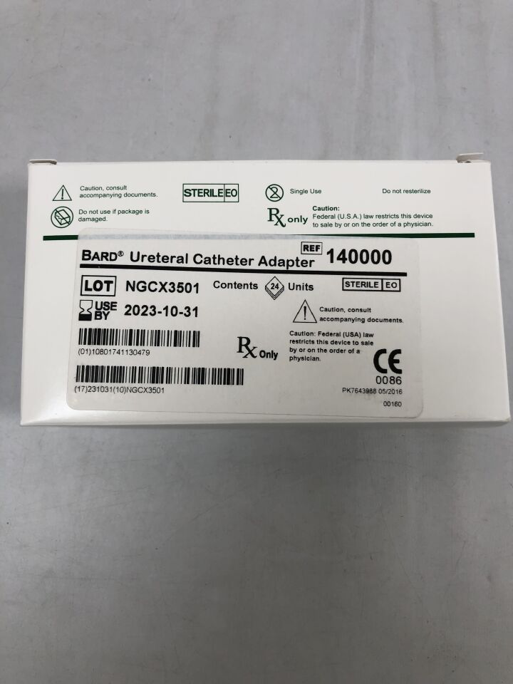 140000 - BARD - Ureteral Catheter Adapter, (EA) - ( Expiry Date: 2023-10-31 )