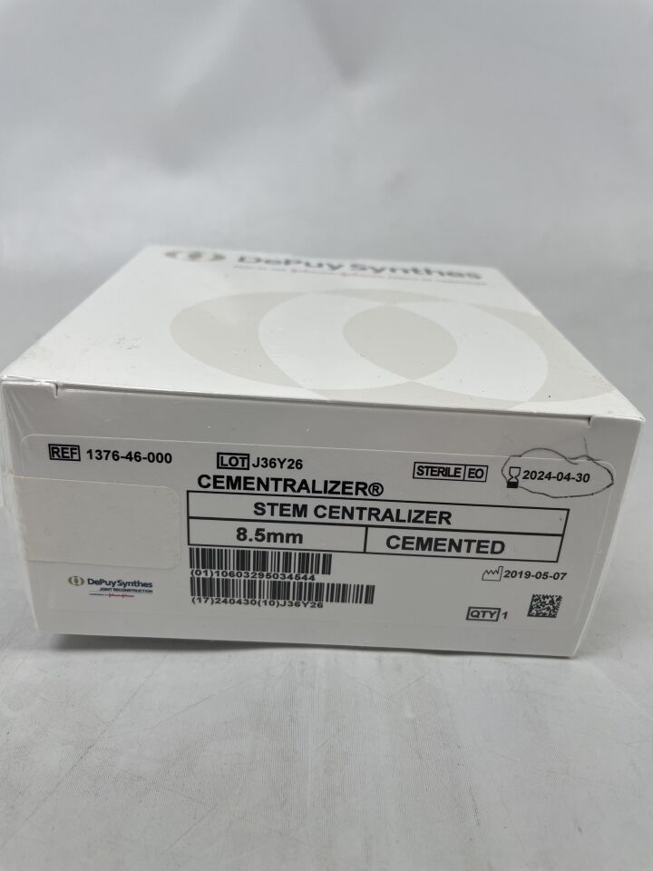 1376-46-000 - DEPUY - CEMENTRALIZER, Stem Centralizer, 8.5mm Cemented, (BX/1) - ( Expiry Date: 2024-04-30 )