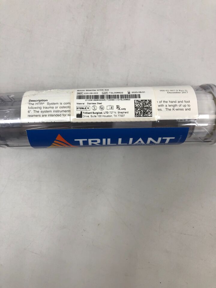 220-08-003 - TRILLIANT - Hammer Toe Reaming Implant System Kit, 8mm, (EA) - ( Expiry Date: 2023-09-01 )