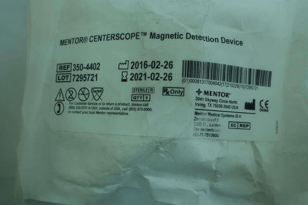 350-4402 - MENTOR - CENTERSCOPE Magnetic Detection Device, () - ( Expiry Date: 2023-12-13 )