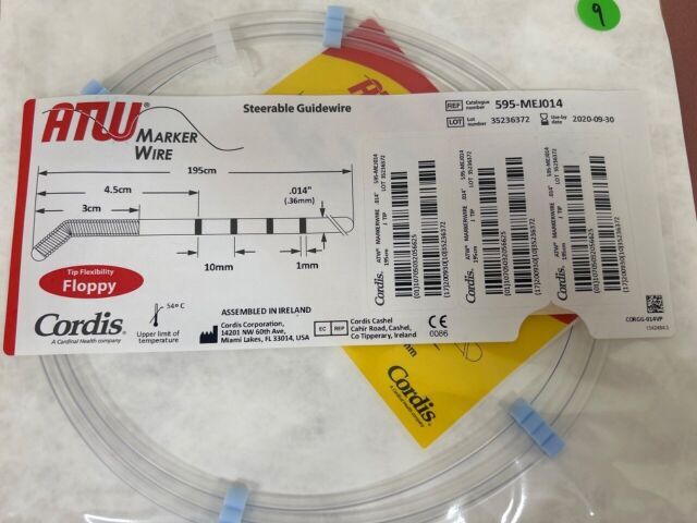 595MEJ014 - CORDIS - ATW Markerwire .014" x 195cm, J-Tip, (EA) - ( Expiry Date: 2023-04-30 )