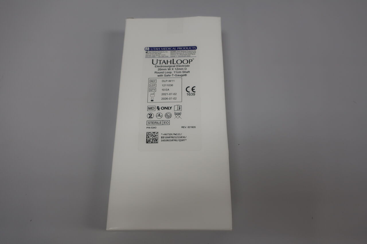 DLP-W11 - UTAH - UtahLoop electrosurgical electrode, Round loop with Safe-T-Gauge, 11cm shaft, 20mm X 12mm, (EA) - ( Expiry Date: 2023-09-10 )