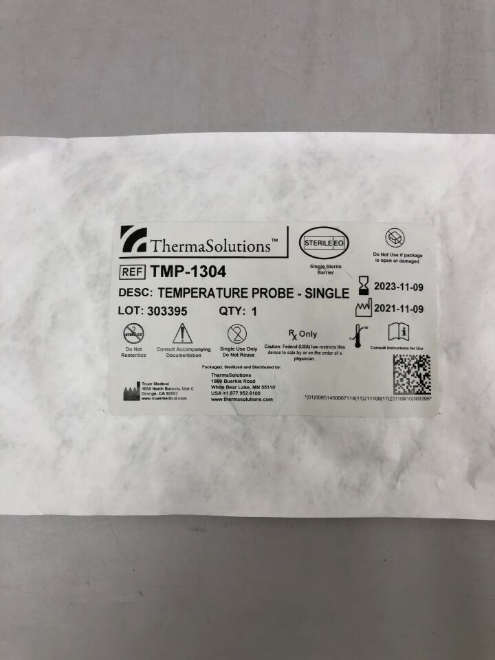 TMP-1304 - TRUER - ThermaSolutions Temperature Probe, Single, (EA) - ( Expiry Date: 2023-11-09 )