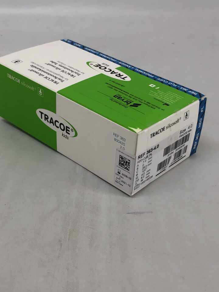 363-4.0  -  TRACOE  -  Tracheostomy Tube for neonates and infants, Size 4.0 , ( BX/1 )  -  ( Expiry Date : 2026-10-31 )
