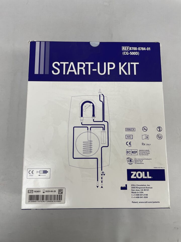 8700-0784-01 - ZOLL 循環 - ZOLL 啟動套件 (CG-500D) 6 英尺管路組件，包括一體式空氣捕集室和不銹鋼換熱盤管，(BX/1) - (有效期限至：2025-06-28)