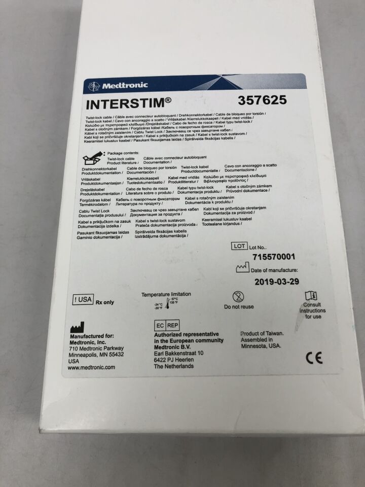 357625  -  MEDTRONIC  -  interstim twist-lock cable , (  )  -  ( Expiry Date : 2099-01-01 )