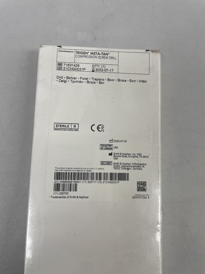 71631428 - 史密斯和內普休 - trigen meta-tan 壓縮螺絲鑽頭，（EA）-（有效期至：2032-07-17）