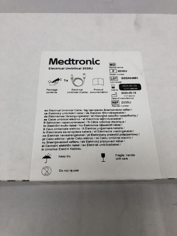 2035U  -  MEDTRONIC  -  Electrical Umbilical Cable , ( BX/1 )  -  ( Expiry Date : 2025-05-19 )