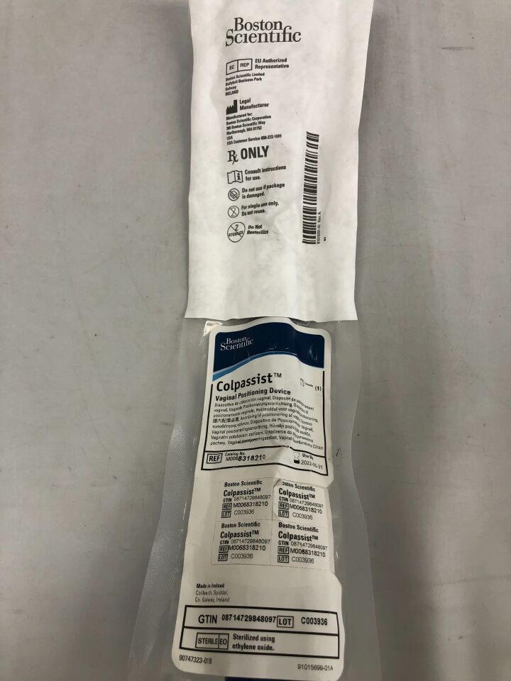 831821 - BOSTON SCIENTIFIC - Colpassist Vaginal Positioning Device, (EA) - ( Expiry Date: 2022-08-31 )