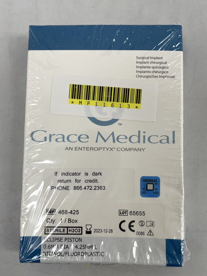 468-425 - GRACE MEDICAL - Eclipse Nitinol/FLPL Piston 0.6mm x 4.25mm
, (BX/1) - ( Expiry Date: 2023-12-28 )