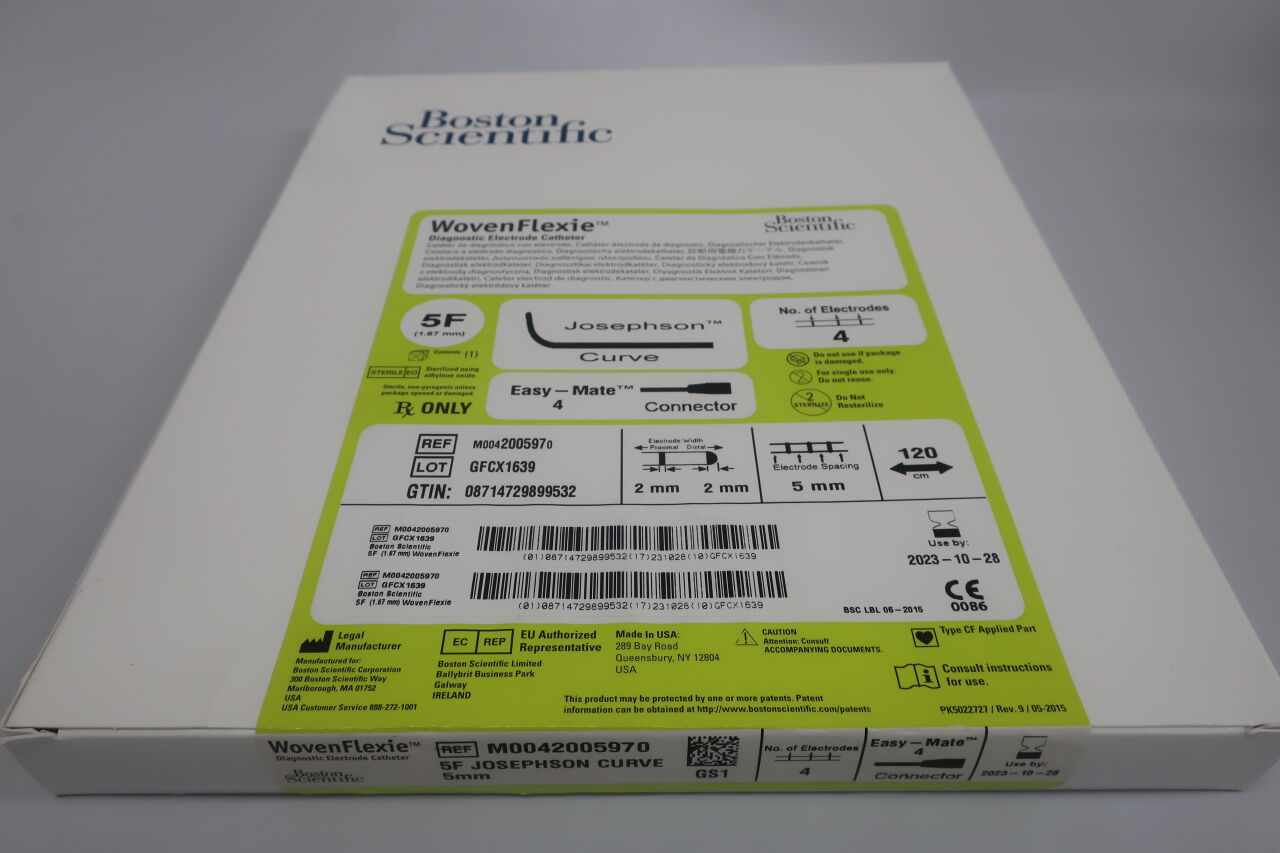 200597 - BOSTON SCIENTIFIC - wovenflexie josephson curve quadpolar diagnostic catheter, 5 fr size, 120cm, (BX/1) - ( Expiry Date: 2023-07-04 )
