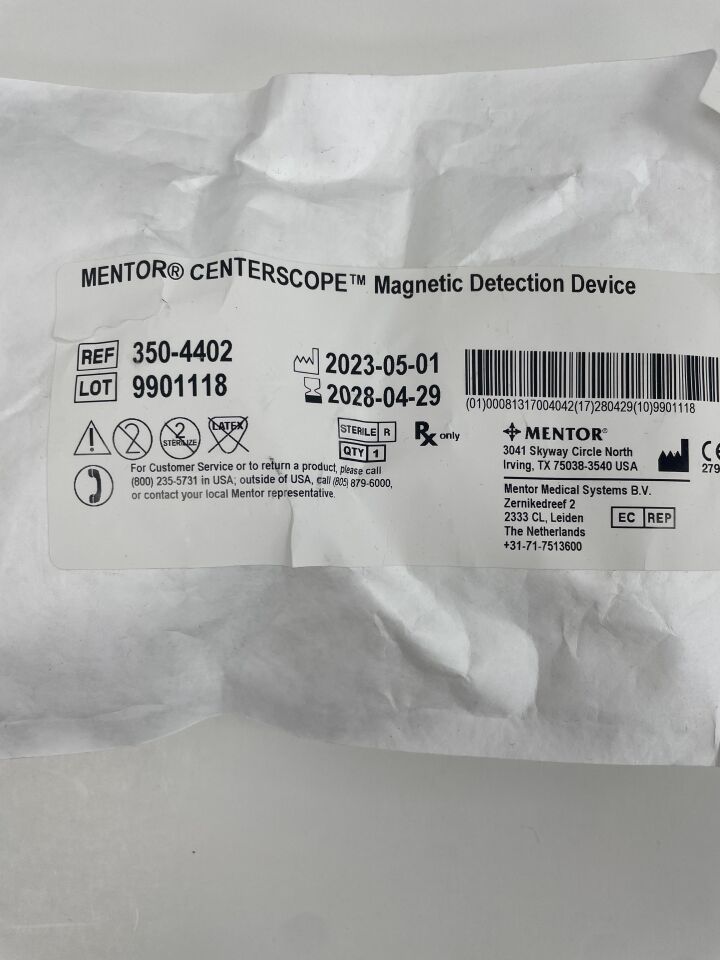 350-4402 - MENTOR - CENTERSCOPE 磁性檢測裝置，（EA）-（有效期限至：2028-04-29）