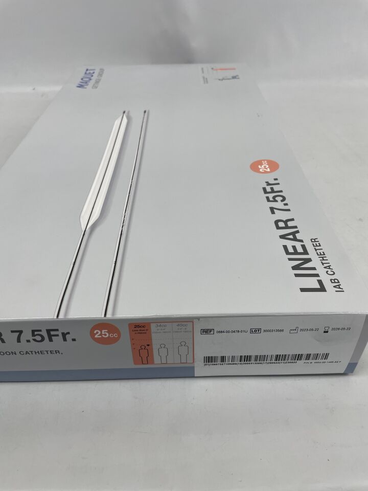 0684-00-0478-01U  -  MAQUET  -  linear 7.5f iab catheter & insertion kit 25cc , ( BX/1 )  -  ( Expiry Date : 2026-05-22 )