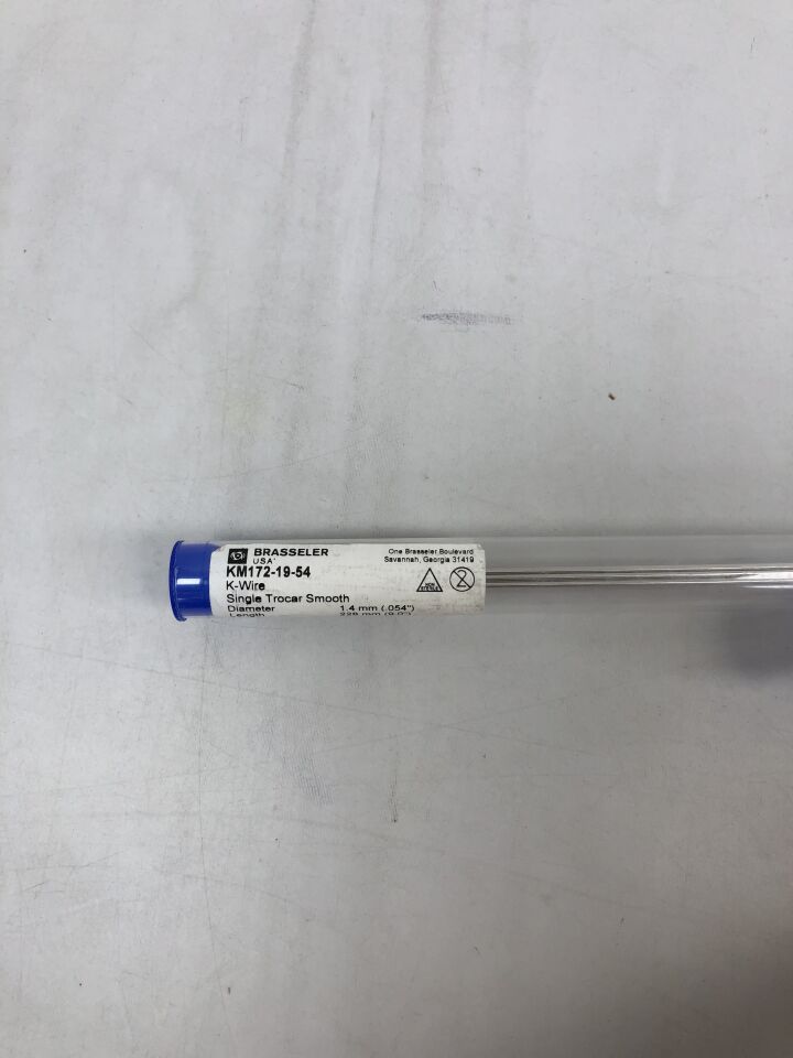 KM172-19-54 - PETER BRASSELER - K-Wire Single Trocar Point .045″(0.9mm) Diameter, 9″ Length (6 Per Tube)
, () - ( Expiry Date: 2099-01-31 )