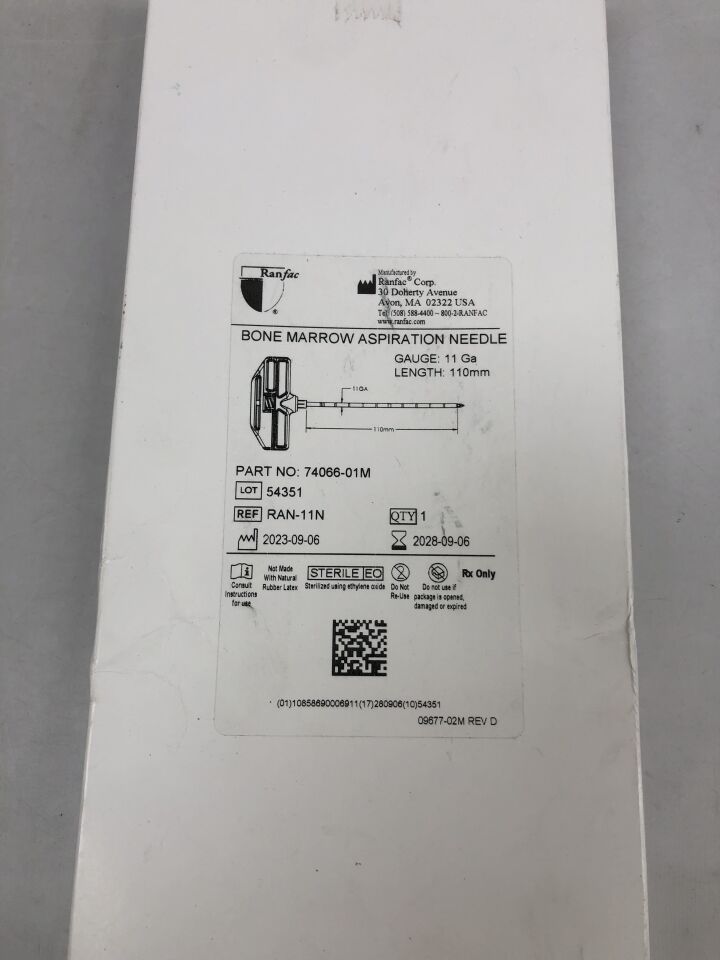 RAN-11N  -  RANFAC  -  Bone marrow aspiration needle, 11G X 110mm , ( BX/1 )  -  ( Expiry Date : 2028-09-06 )