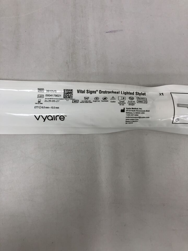 3910VS - VYAIRE - 生命徵像口咽照明導絲，（EA）-（有效期限：2026-05-27）