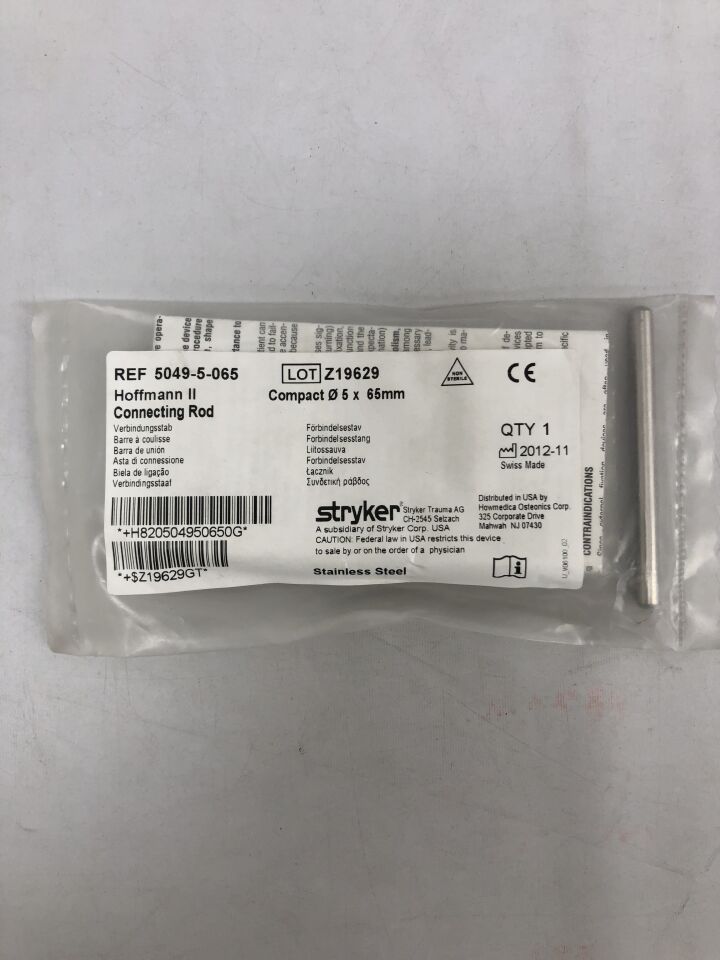 5049-5-065  -  STRYKER  -  Hoffman II Connecting Rod, 5mm diameter X 65mm , ( EA )  -  ( Expiry Date : 2099-01-01 )