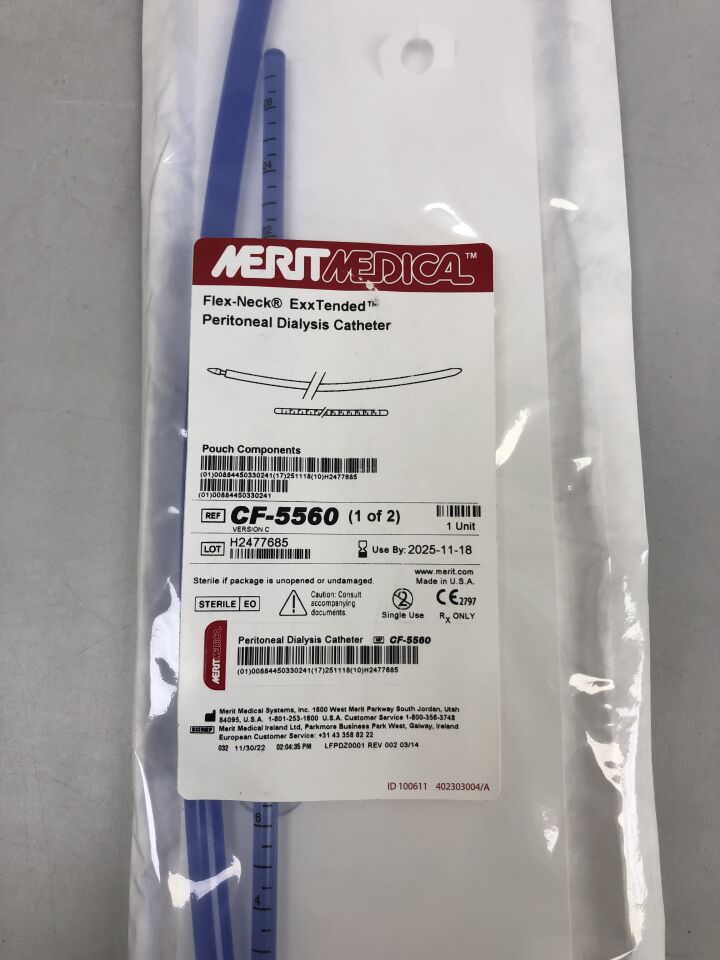 CF-5560 - MERIT - Catéter de diálisis peritoneal extendido para adultos (EA) - (Fecha de vencimiento: 18/11/2025)